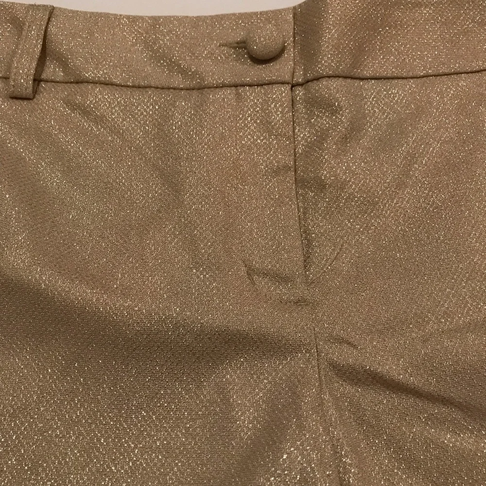 Express Women's Shimmery Gold Shorts